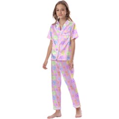 Dungeons And Cuties Kids  Satin Short Sleeve Pajamas Set