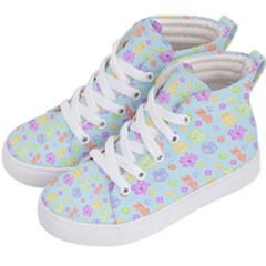 Dungeons And Cuties In Blue Kids  Hi-top Skate Sneakers by thePastelAbomination