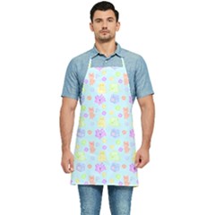 Dungeons And Cuties In Blue Kitchen Apron by thePastelAbomination