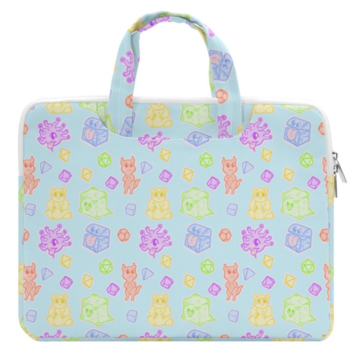 Dungeons and Cuties in Blue MacBook Pro 13  Double Pocket Laptop Bag