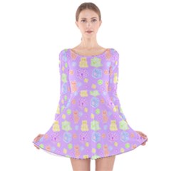 Dungeons And Cuties Long Sleeve Velvet Skater Dress by thePastelAbomination