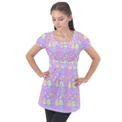 Dungeons And Cuties Puff Sleeve Tunic Top by thePastelAbomination