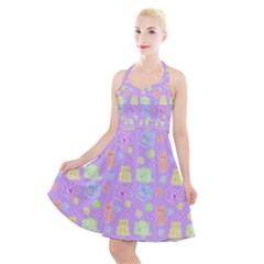 Dungeons And Cuties Halter Party Swing Dress  by thePastelAbomination