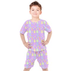 Dungeons And Cuties Kids  Tee And Shorts Set by thePastelAbomination