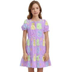 Dungeons And Cuties Kids  Puff Sleeved Dress by thePastelAbomination