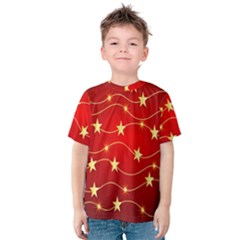 Background Christmas Decoration Holiday Xmas Shiny Kids  Cotton Tee