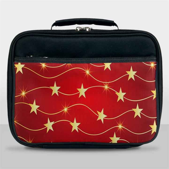 Background Christmas Decoration Holiday Xmas Shiny Lunch Bag