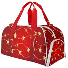 Background Christmas Decoration Holiday Xmas Shiny Burner Gym Duffel Bag by artworkshop