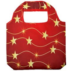 Background Christmas Decoration Holiday Xmas Shiny Foldable Grocery Recycle Bag by artworkshop