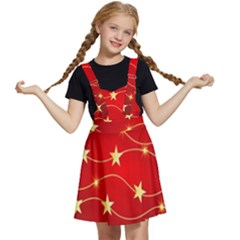 Background Christmas Decoration Holiday Xmas Shiny Kids  Apron Dress by artworkshop