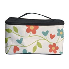  Background Colorful Floral Flowers Cosmetic Storage by artworkshop