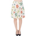  Background Colorful Floral Flowers Velvet High Waist Skirt View1