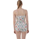  Background Colorful Floral Flowers Boyleg Tankini Set  View2