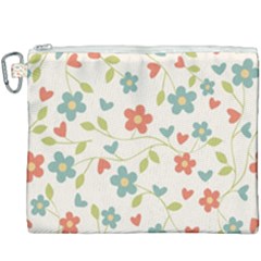  Background Colorful Floral Flowers Canvas Cosmetic Bag (xxxl) by artworkshop