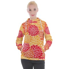 Background Colorful Floral Women s Hooded Pullover by artworkshop