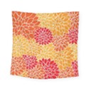 Background Colorful Floral Square Tapestry (Small) View1