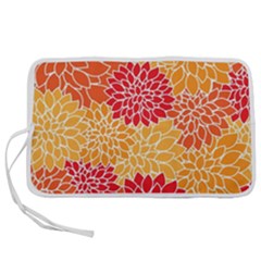 Background Colorful Floral Pen Storage Case (l) by artworkshop