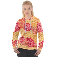 Background Colorful Floral Women s Overhead Hoodie by artworkshop