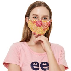 Background Colorful Floral Fitted Cloth Face Mask (adult) by artworkshop