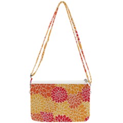 Background Colorful Floral Double Gusset Crossbody Bag by artworkshop