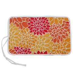 Background Colorful Floral Pen Storage Case (m) by artworkshop