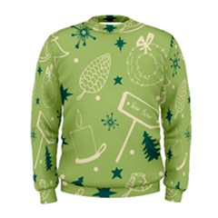 Angel Artwork Ball Christmas  Men s Sweatshirt