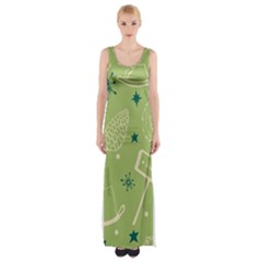 Angel Artwork Ball Christmas  Thigh Split Maxi Dress by artworkshop