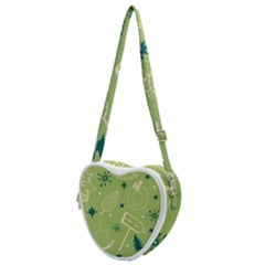 Angel Artwork Ball Christmas  Heart Shoulder Bag by artworkshop