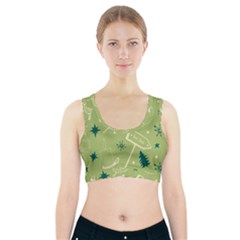 Angel Artwork Ball Christmas  Sports Bra With Pocket by artworkshop