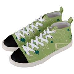 Angel Artwork Ball Christmas  Men s Mid-top Canvas Sneakers by artworkshop