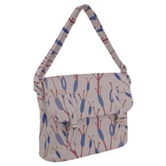 Floral Branches Plant Drawing Buckle Messenger Bag by artworkshop