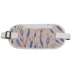 Floral Branches Plant Drawing Rounded Waist Pouch by artworkshop