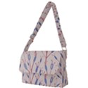 Floral Branches Plant Drawing Full Print Messenger Bag (L) View1