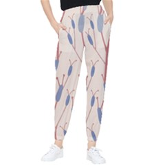 Floral Branches Plant Drawing Tapered Pants by artworkshop