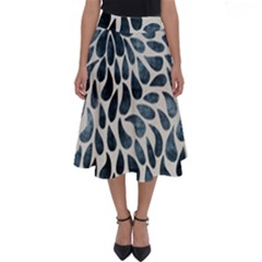 Abstract Flower Petals Perfect Length Midi Skirt by artworkshop