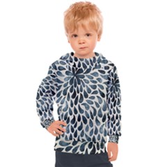 Abstract Flower Petals Kids  Hooded Pullover by artworkshop