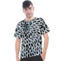 Abstract Flower Petals Men s Sport Top View1