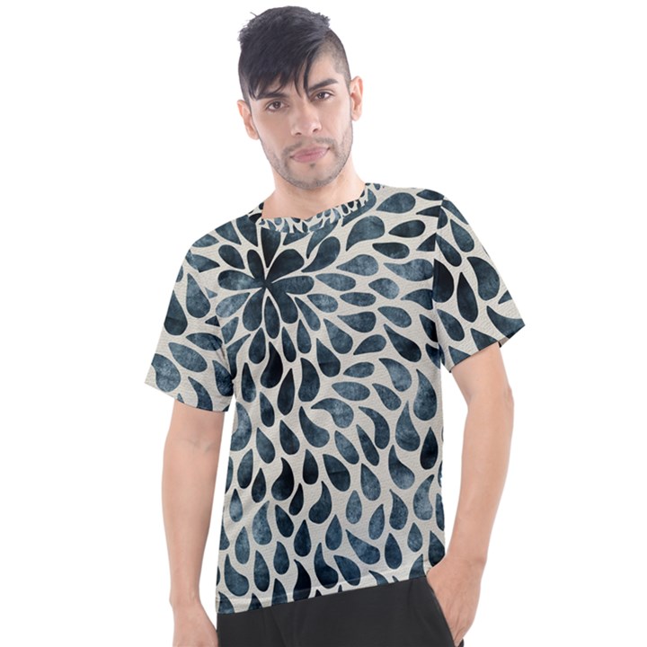 Abstract Flower Petals Men s Sport Top