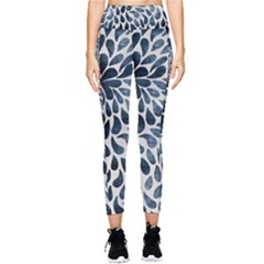 Abstract Flower Petals Pocket Leggings  by artworkshop