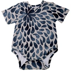 Abstract Flower Petals Baby Short Sleeve Onesie Bodysuit