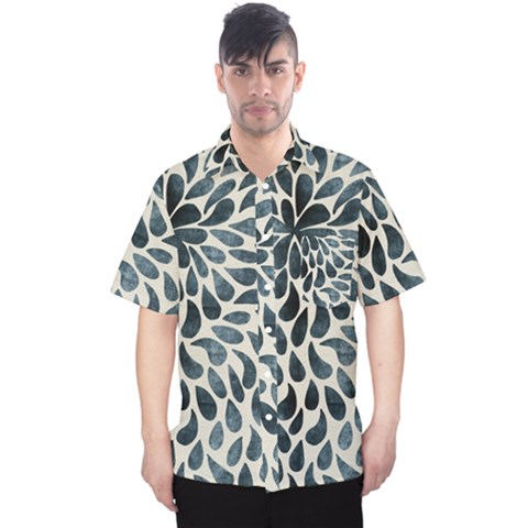 Abstract Flower Petals Men s Hawaii Shirt by artworkshop