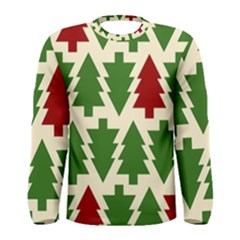  Christmas Trees Holiday Men s Long Sleeve Tee by artworkshop