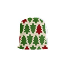  Christmas Trees Holiday Drawstring Pouch (small) by artworkshop