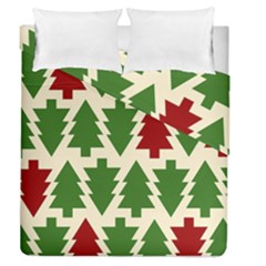  Christmas Trees Holiday Duvet Cover Double Side (queen Size) by artworkshop