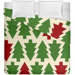  Christmas Trees Holiday Duvet Cover Double Side (king Size) by artworkshop