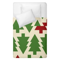  Christmas Trees Holiday Duvet Cover Double Side (single Size) by artworkshop