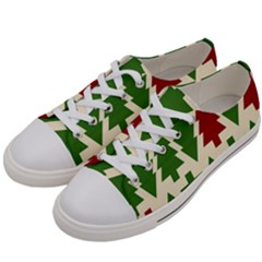  Christmas Trees Holiday Women s Low Top Canvas Sneakers by artworkshop