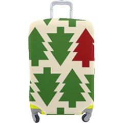  Christmas Trees Holiday Luggage Cover (large) by artworkshop