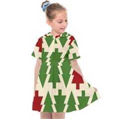  Christmas Trees Holiday Kids  Sailor Dress by artworkshop