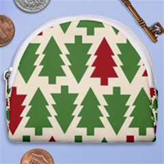  Christmas Trees Holiday Horseshoe Style Canvas Pouch by artworkshop